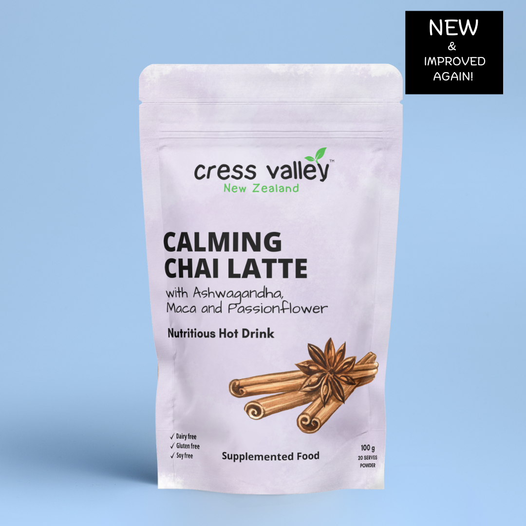 Cress Valley Calming Chai Latte With Ashwagandha Maca Passion Flowe cress-valley-calming-chai-latte-with-ashwagandha-maca-passion-flowe